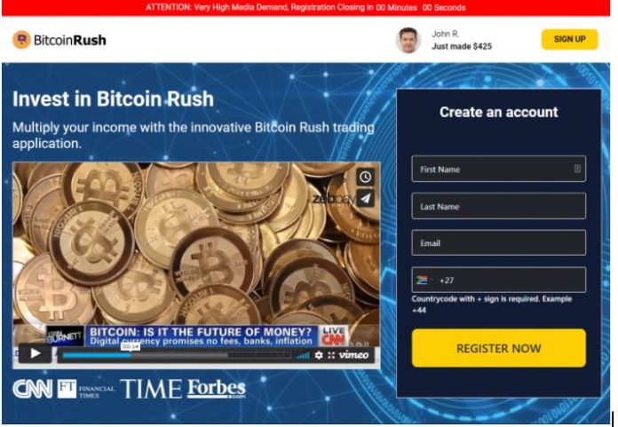 بررسی پلتفرم Bitcoin Rush